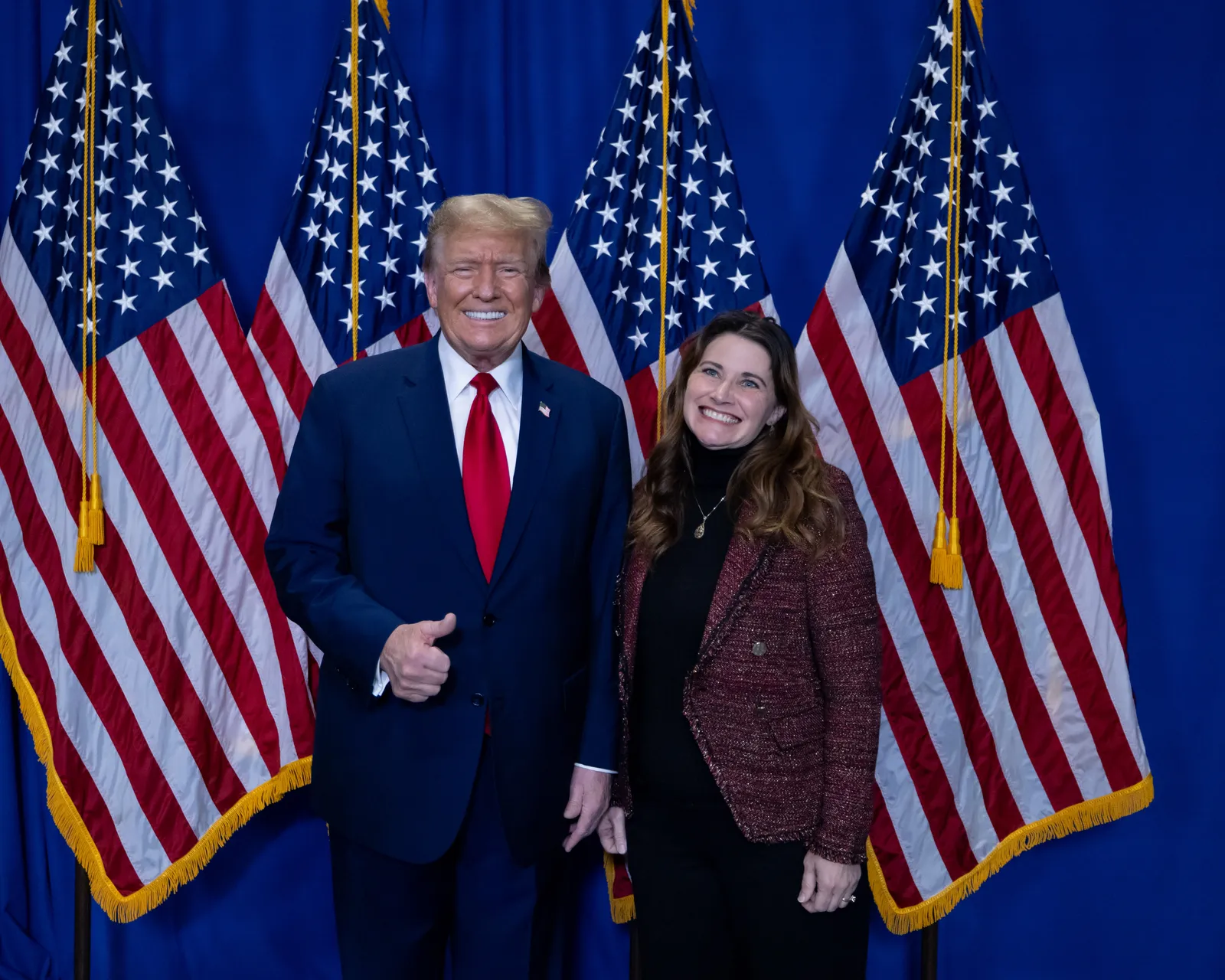 Sarah Brown with President Trump