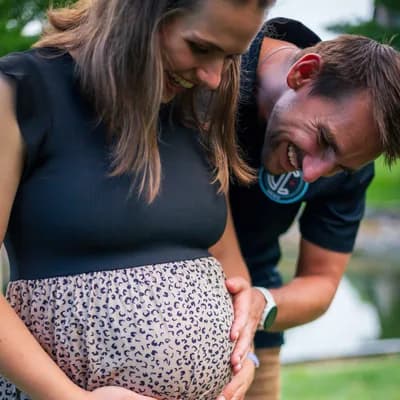 Claire and Nikita Kotlov with their son